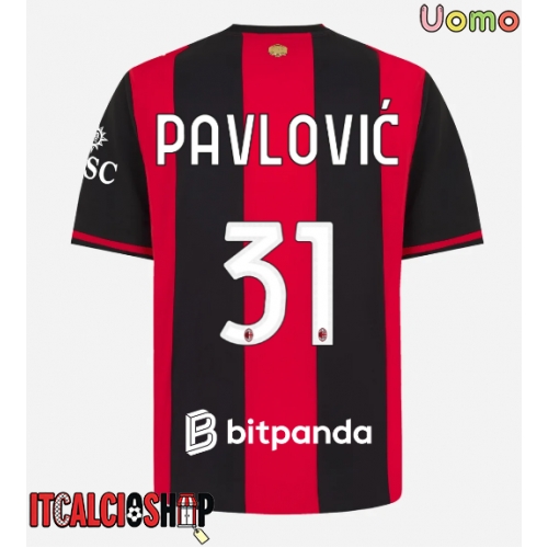 AC Milan Strahinja Pavlovic #31 Prima Maglia 2026-27 Manica Corta